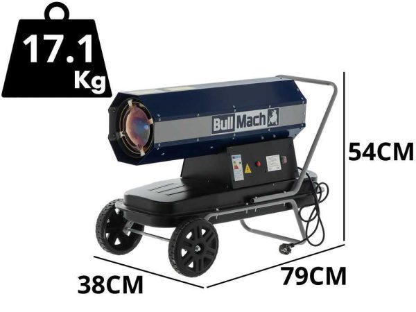 BullMach BM-DDH 20 — дизельный генератор горячего воздуха — прямое сгорание — 20 kW