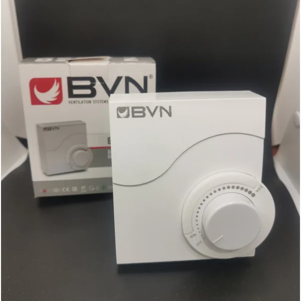 Регулятор скорости вентилятора Бахчиван BVN, BSC-3, белый, пластик, 10А, 230В