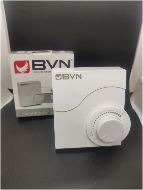 Регулятор скорости вентилятора Бахчиван BVN, BSC-3, белый, пластик, 10А, 230В